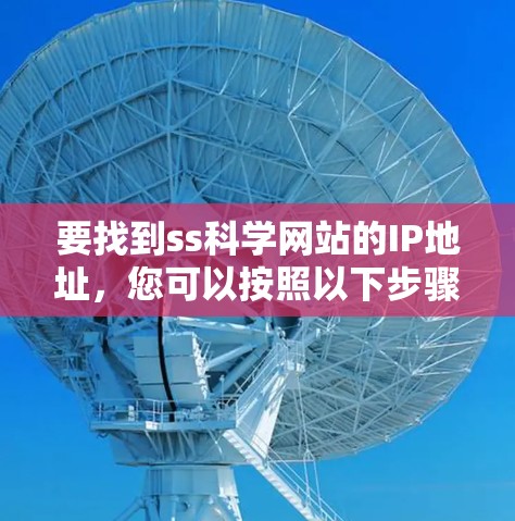 要找到ss科学网站的IP地址，您可以按照以下步骤进行