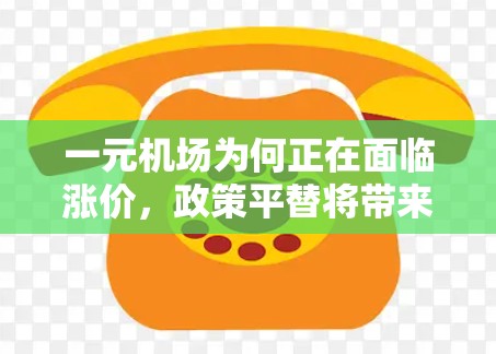一元机场为何正在面临涨价，政策平替将带来哪些改变？