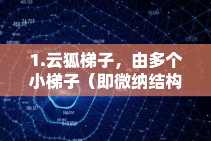 1.云狐<strong>梯子</strong>，由多个小<strong>梯子</strong>（即微纳结构）组成，分散在网络中，象征云中的小狐