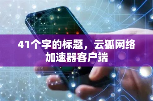 41个字的标题，云狐网络加速器客户端