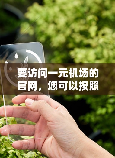 要访问一元机场的官网，您可以按照以下步骤操作