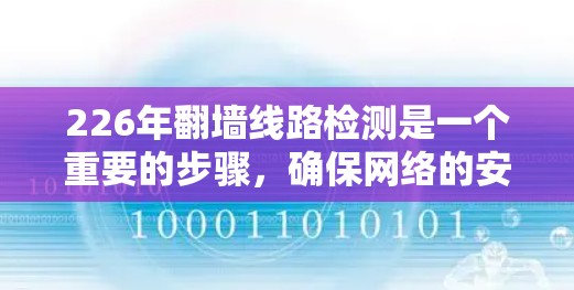 226年翻墙线路检测是一个重要的步骤，确保网络的安全性和流量的有效管理。以下是一个详细且结构化的步骤指南
