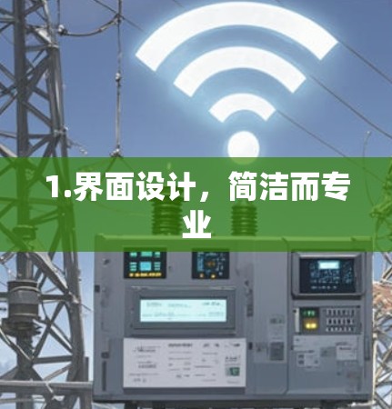 1.界面设计,简洁而专业