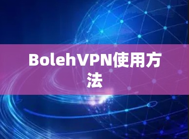 Boleh<strong>VPN</strong>使用方法